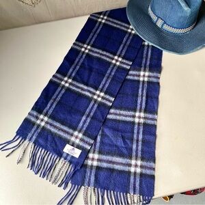HOUSE OF SCOTLAND 100% Lambswool plaid/tartan scarf w cottage cabin vibe